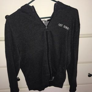 Zip up hoodie